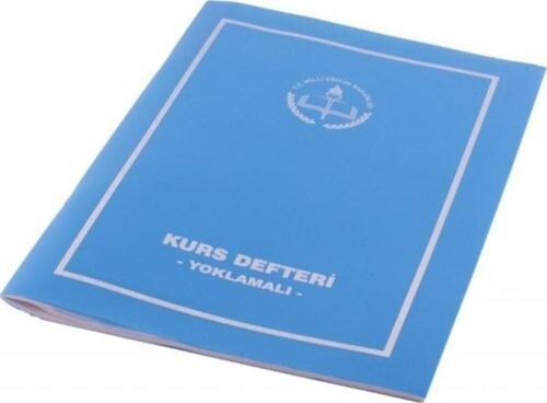 Kurs Defteri Yoklamalı Plastik Kapak 22x32 Cm