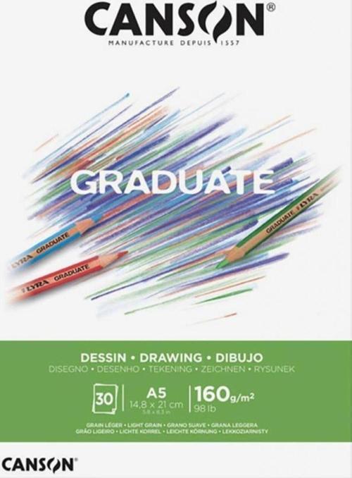 Çizim Bloğu Graduate Dessın Beyaz 30 SY A5 160 GR