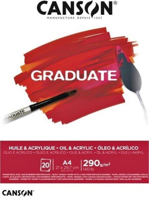 Çizim Bloğu Graduate Yağlı Boya Ve Akrilik 20 Sayfa A4 290 Gram
