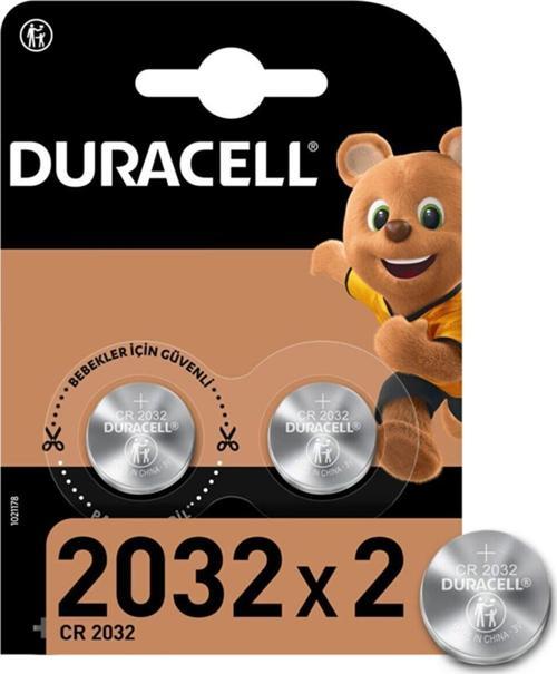 Özel 2032 Lityum Düğme Pil 3 Volt 2 Li Paket