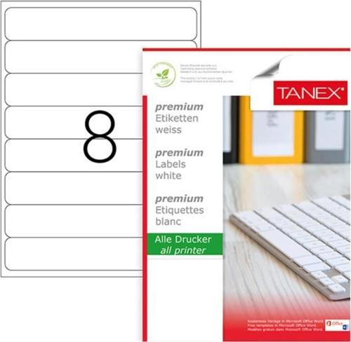 Lazer Etiket 100 Yaprak 192 x 34 Mm Lazer Yazıcı Etiketi