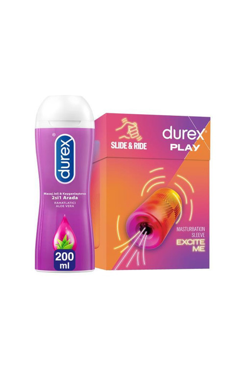 Manuel Mastürbatör + Durex Aloevera 2'si 1 Arada Kayganlaştırıcı Masaj Jeli 200ml