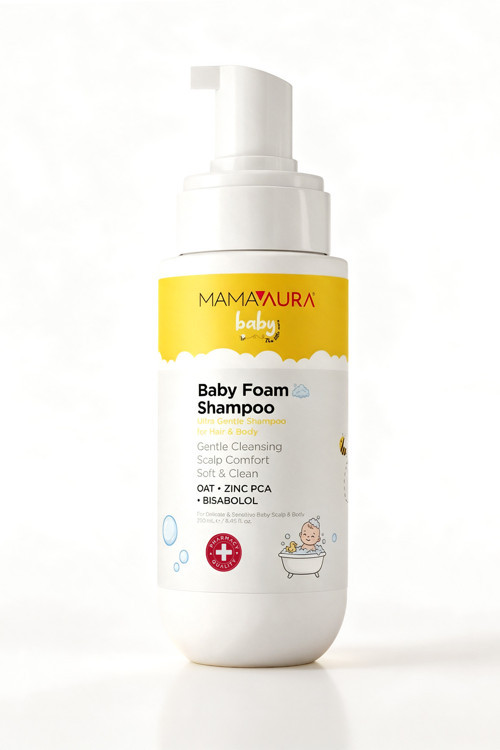 Ultra Hassas Bebek Vücut Ve Saç Köpük Şampuanı - Baby Foam Shampoo 250 Ml