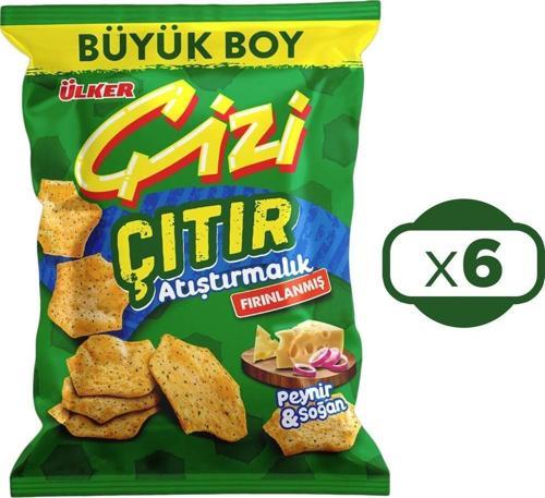 Çizi Çıtır Atıştırmalık 80 gr Peynir&Soğan x 6 Adet