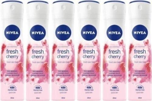 Fresh Cherry Kadın Deodorant 150 ml Sprey*6 Adet