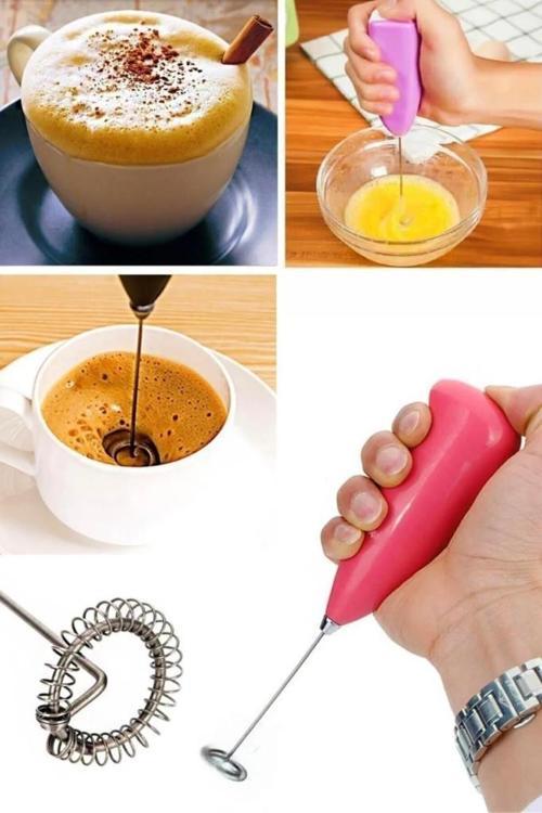 Pilli Mini Mixer Kahve Süt Köpürtücü Karıştırıcı MIT1084