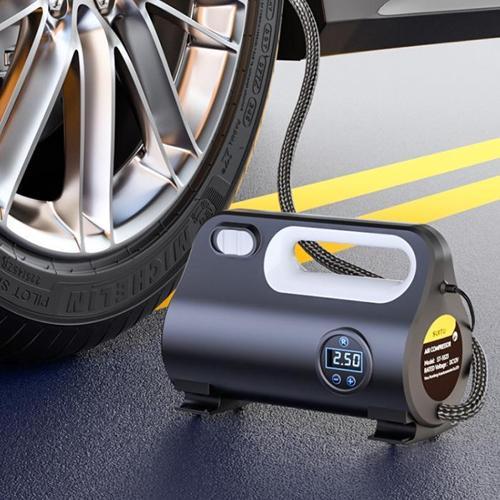 120W DC 12V Akıllı Çip Korumalı Kablolu Led Ekran Araç Lastik Pompa Kompresör Lastik Şişirme