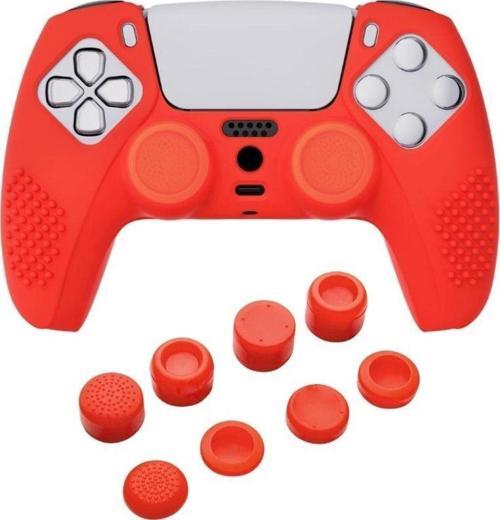 PS5 Controller Joystick Oyun Kolu Gamepad Uyumlu Silikon + 8'li Analog Koruyucu T