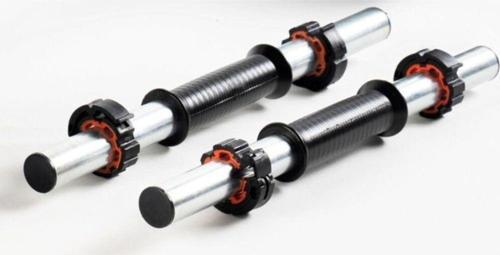 Spor 2 Adet 40 Cm Krom Dambıl Barı+ 4 Adet Özel Sıkıştırma Aparatı