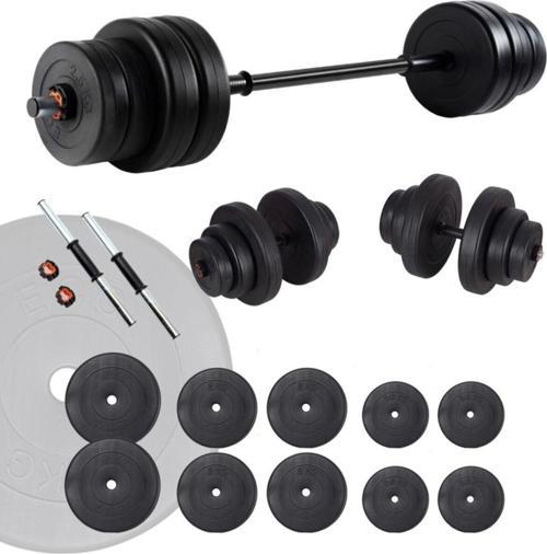 Spor 55 Kg Halter Seti Ve Dambıl Seti Ağırlık Fitness Seti