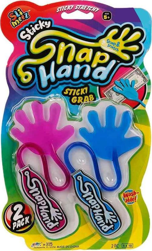 2 li Eğlenceli Süper Yapışkan El  Çek Fırlat Hedefe Yapıştır Snap Hand