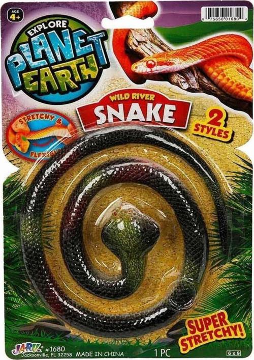 Siyah Renk Süper Esnek Yılan Super Stretchy Snake Planet Earth