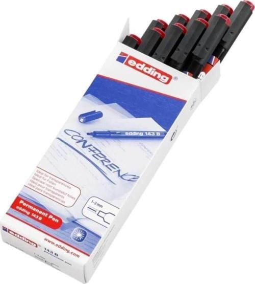 Asetat Kalemi Permanent B Seri 1-3 MM Kırmızı (10 Lu Paket)