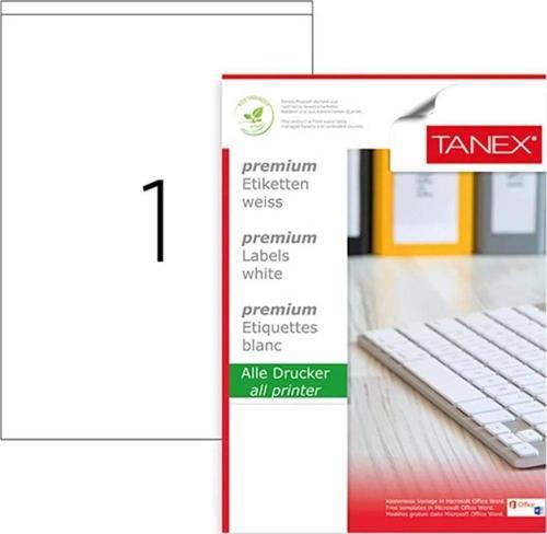 Laser Etiket 100 Yaprak 210 x 294.86 MM Lazer Yazıcı Etiketi