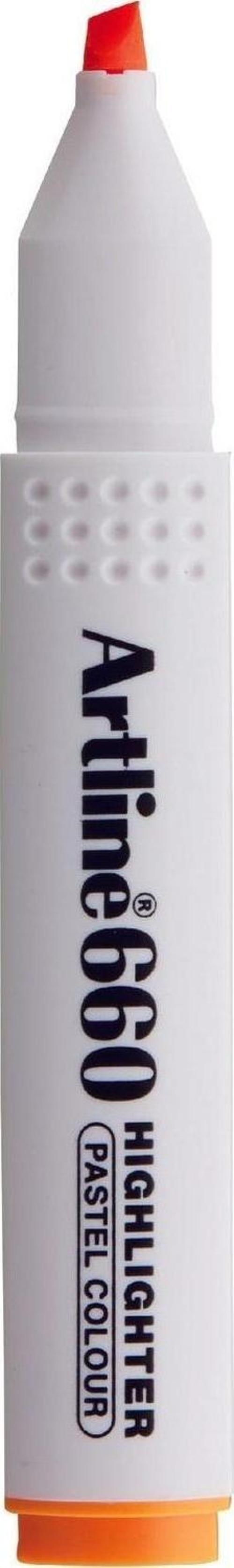 Kesik Uçlu Fosforlu Kalem 1,0-4,0 MM Pastel Turuncu (12 Li Paket)