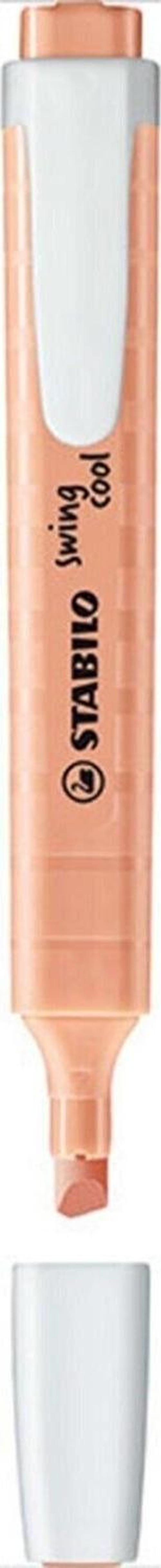 Fosforlu Kalem Swing Cool 1-4 Mm Kesik Uç Pastel Mat Turuncu İşaret Kalemi (10 Lu Paket)