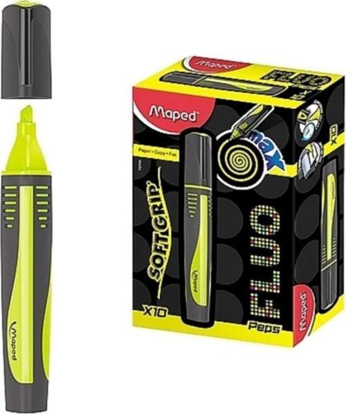 Fosforlu Kalem Max Fluo Peps Mini 10 Lu Sarı İşaretleme Kalemi (10 Lu Paket)
