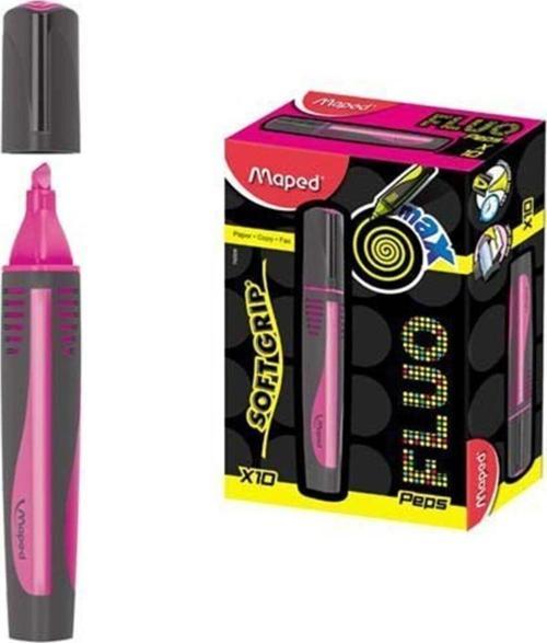 Fosforlu Kalem Max Fluo Peps Mini Pembe (10 Lu Paket)