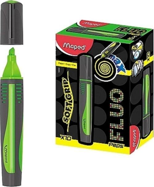 Fosforlu Kalem Max Fluo Peps Mini Yeşil Fosforlu İşaret Kalemi (10 Lu Paket)