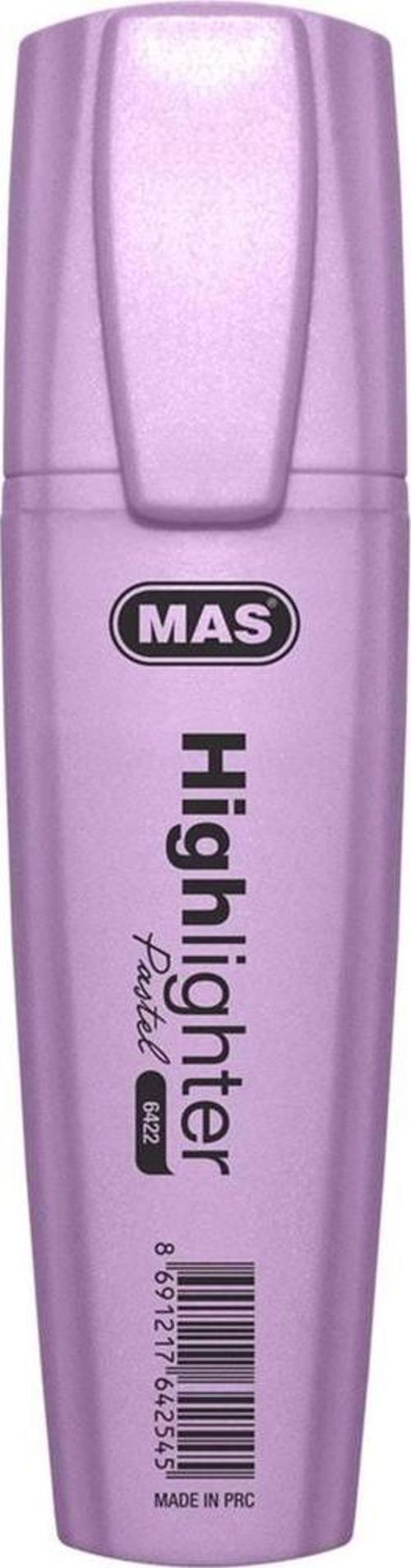 Fosforlu Kalem Pastel Mor Fosforlu İşaretleme Kalemi (12 Li Paket)