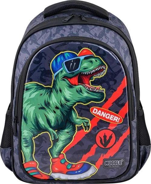 Okul Çantası Danger Dino Siyah İlkokul Sırt Çantası