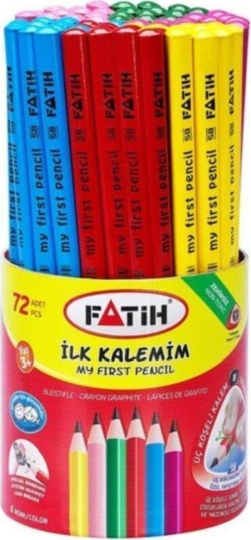 Jumbo Üçgen Başlangıç Kalemi Renkli Kurşunkalem 72'Li