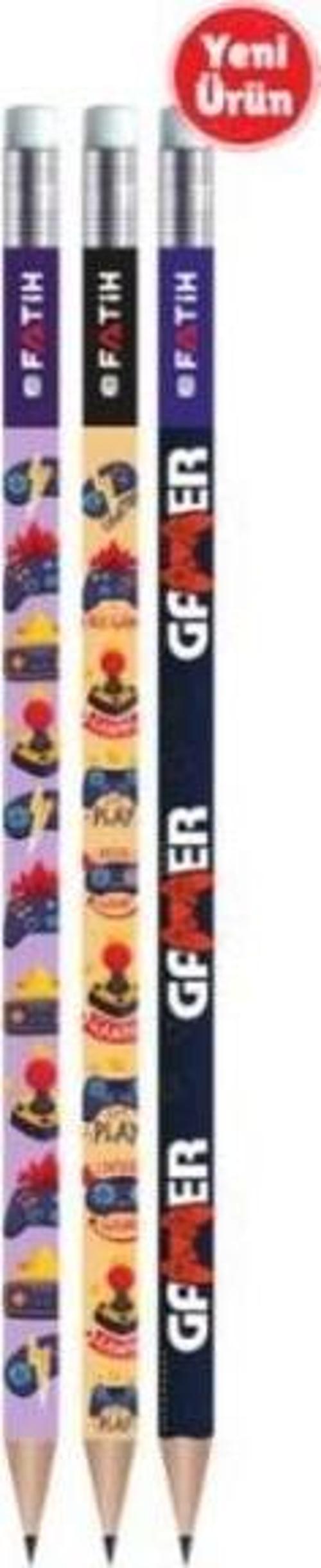 Kurşun Kalem Gamer Silgili Kurşun Kalem (72 Li Paket)