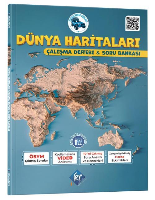 Kr Akademi 2025 Tyt Ayt Coğrafyanın Kodları Dünya Haritaları Çalışma Defteri Ve Soru Bankası