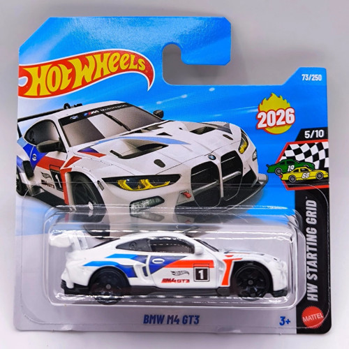 2026 BMW M4 GT3 Beyaz HW Starting Grid 73/250 1:64 Model Araba