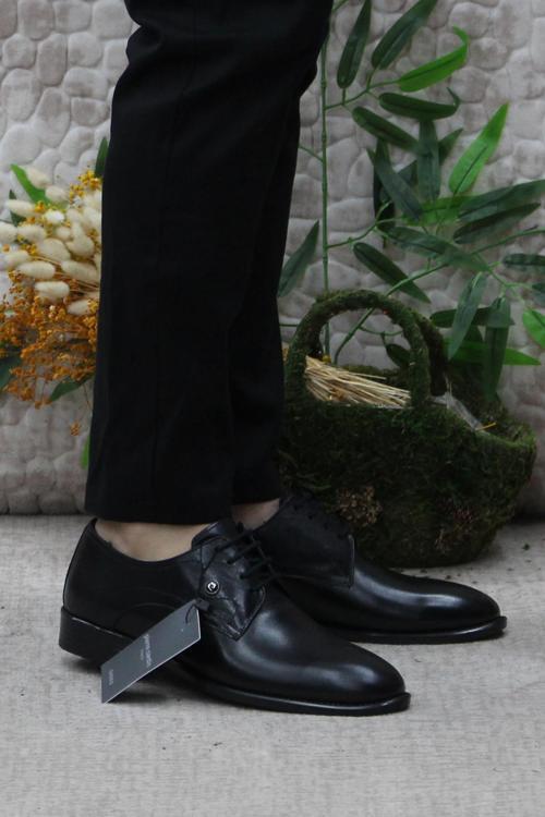 63585 Siyah Hakiki Deri Erkek Klasik Erkek Ayakkabı