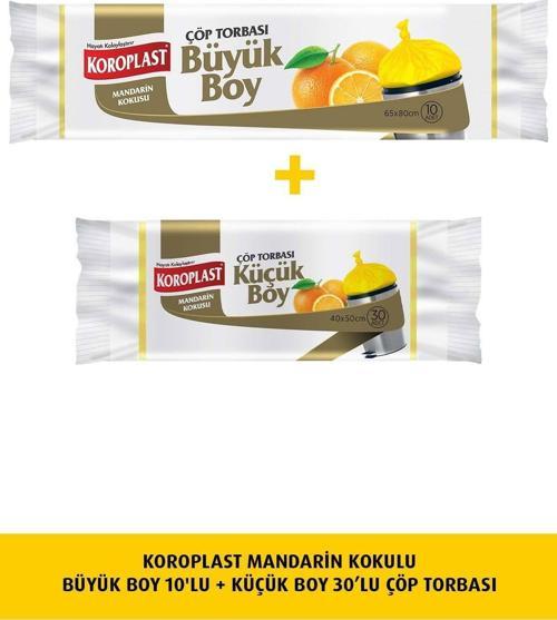 Mandarin Kokulu Küçük Çöp T. 30lu+Büyük Çöp 10lu