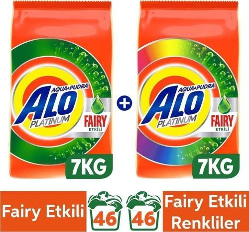 Platinum 14 Kg Fairy Etkili Beyazlar-Renkliler Aquapudra Toz Deterjan (7x2)