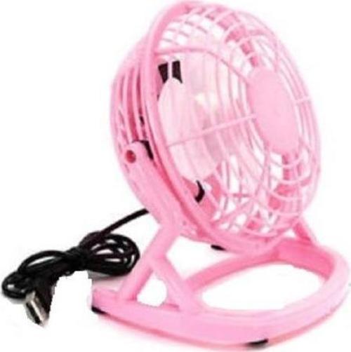 MiniMasaüstü Vantilatör Pembe- USB 5 VOLT