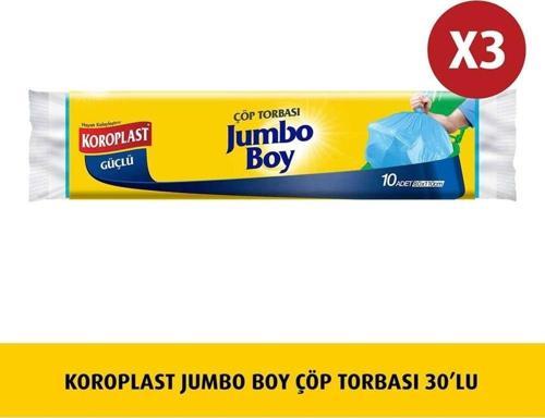 Jumbo Boy Çöp Torbası 10'lu X 3 Adet