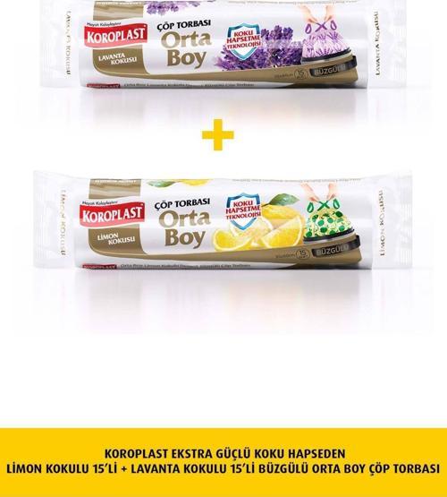 Koku Hapse Limon Büzg Orta 15li+Lavanta Orta15li