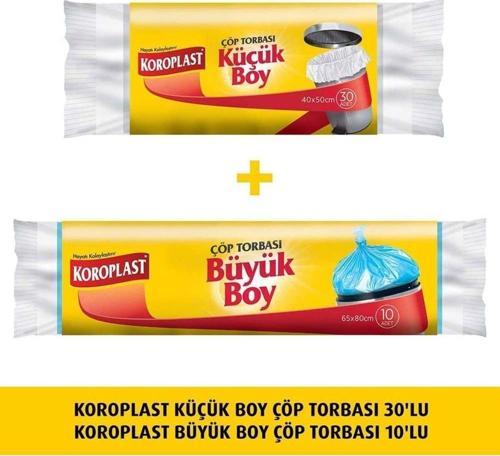 Küçük Boy Çöp  30'lu +  Büyük Boy Çöp Torbası 10lu