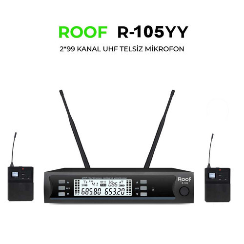 R-105 UHF TELSİZ YAKA-YAKA MİKROFON