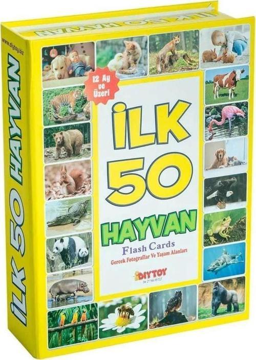 Bebeğimin İlk 50 Hayvan Eğitim Seti - Bebek Gelişim Oyuncağı