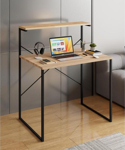 Raflı Çalışma Masası 60x90 Ofis Masası Ders Masası Çok Amaçlı Çalışma Masası 1300