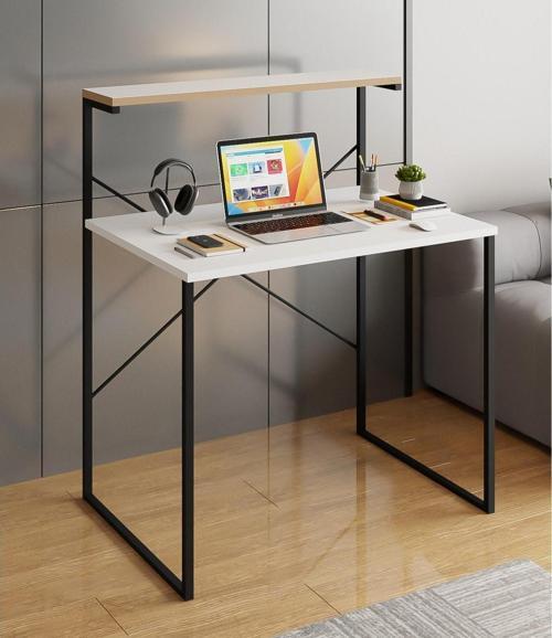 Raflı Çalışma Masası 60x90 Ofis Masası Ders Masası Çok Amaçlı Çalışma Masası Beyaz 1309