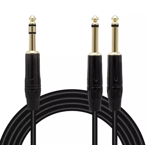 Ld390b 2x 6.3 Mm Mono Erkek - 6.3 Mm Stereo Erkek 3 Metre Kablo