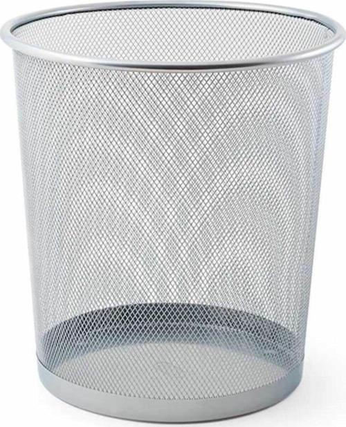 Çöp Kovası Metal Tam Perforeli 10 Litre Gri
