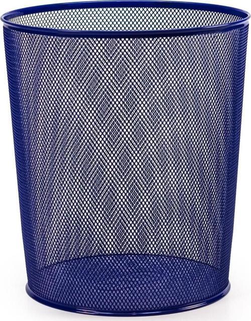 Çöp Kovası Metal Tam Perforeli 10 Litre Lacivert Çöp Kovası