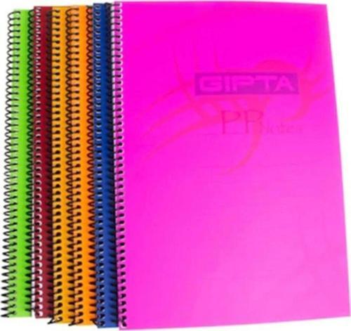 Spiralli Defter Eko Plastik Kapak Çizgili 80 Yaprak A4 Okul Defteri (12 Li Paket)