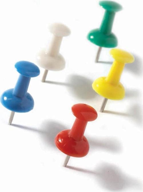 Harita Çivisi Karışık Renkli (36 Paket)