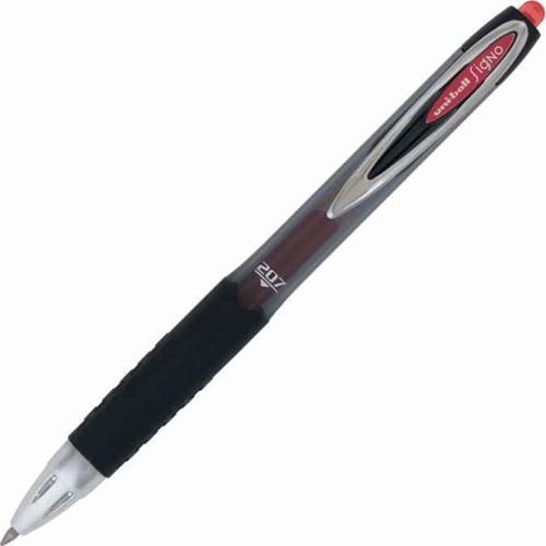 Roller Kalem Signo 207 Micro Jel Mekanik 0.5 MM Kırmızı (12 Li Paket)