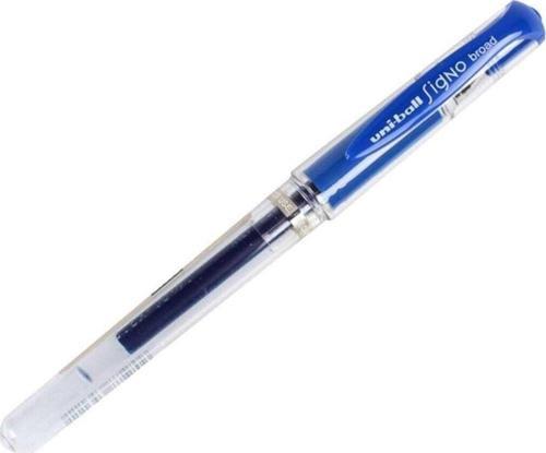 Roller Kalem Signo Broad Jel Bilye Uç İmza Kalemi 1.0 MM Mavi UM-153 (12 Li Paket)