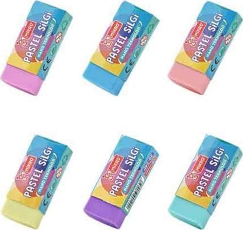 Soft Pastel Renkli Öğrenci Silgisi 2B (30 Lu Paket)