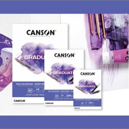 Çizim Bloğu Graduate Mıx Medıa Beyaz 20 SY A3 200 GR