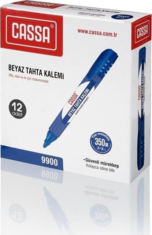 Beyaz Tahta Kalemi Doldurulabilir Mavi 12'li Paket